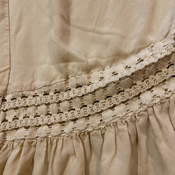 Japna Cream strapless Summer Jumper Flare Ankle Leg 100% Rayon - Picture 4 of 10